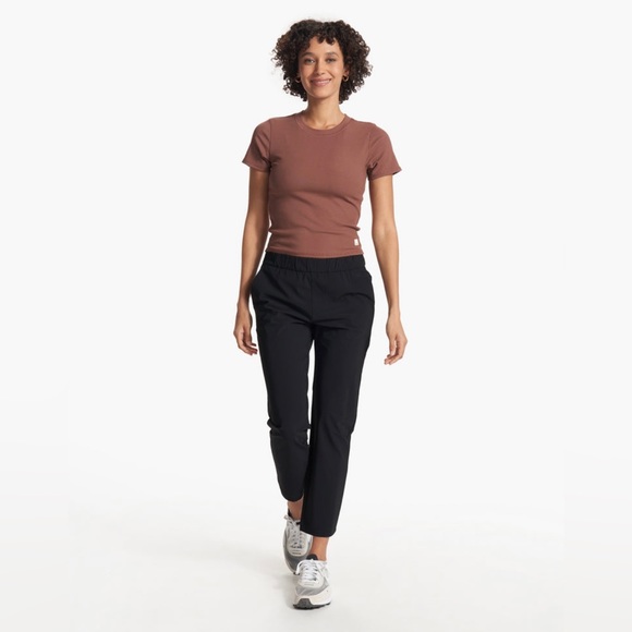 NWT Vuori Miles Ankle Performance Pants in Black Size XS